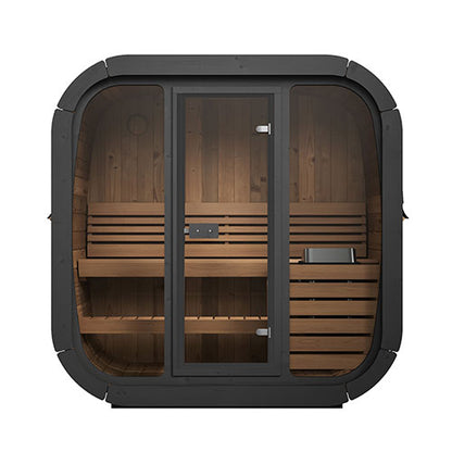 SaunaLife Model CL4G Cube-Series Outdoor Home Sauna Kit, Up to 3 Persons