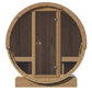 SaunaLife E7G Outdoor Barrel Sauna Glass Front (4 Person)