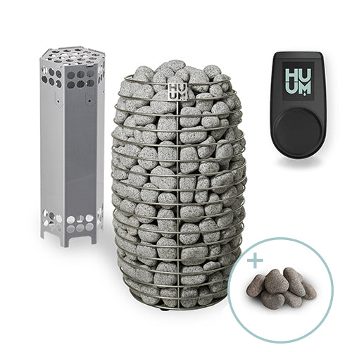 HUUM HIVE MINI 10.6 Electric Heater $2,657 (WITHOUT WIFI) + HUUM UKU LOCAL CONTROLLER $1,062 + 10 boxes of HUUM STONES 24 $65