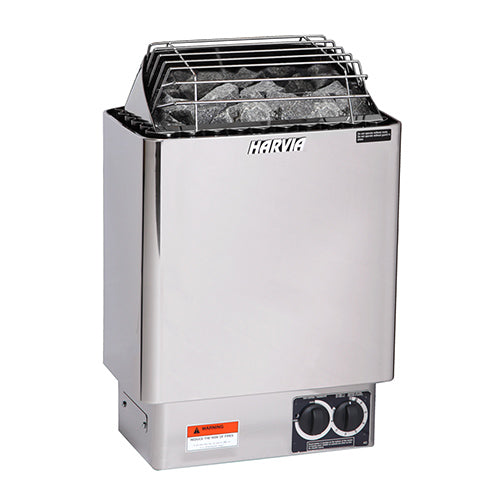 Harvia KIP80B Electric Heater with built-in controls + Harvia AC3000 stones (1 Order)