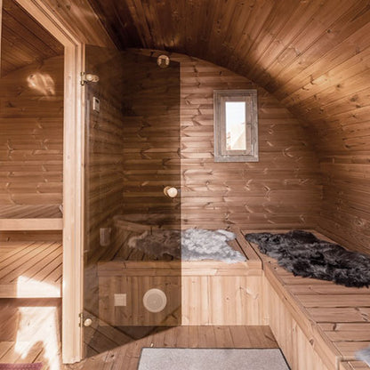 SaunaLife G11 2-Room Outdoor Home Sauna Kit SaunaLife Model G11